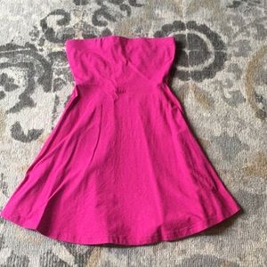 🛑BOGO‼️Express pink strapless cotton mini